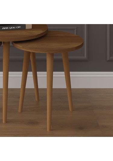 3 Lü Yuvarlak Zigon Sehpa Ahşap Ayaklı-sehpa01-nevada