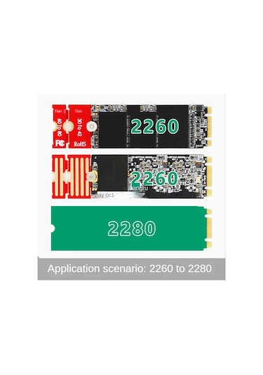 M2 M2plus Ngff Nvme M.2 Uzatma Kablosu, 2230 2242 2260 2280 Ssd İçin