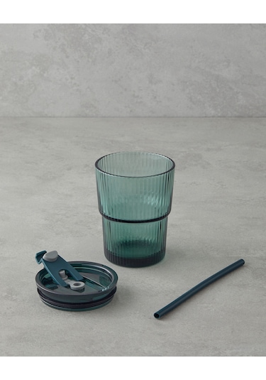 English Home Tasty Cam Pipetli Bardak 380 Ml Yeşil