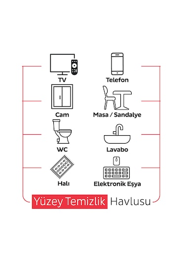 Sleepy Easy Clean Kiraz Çiçeği Yüzey Temizlik Havlusu Mendili 6x100 (600 Yaprak)