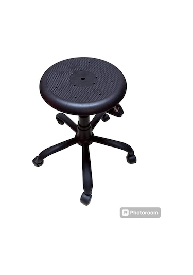 Monoblok Tablalı Labortatuvar Taburesi Metal Ayaklı Elden Hidroli