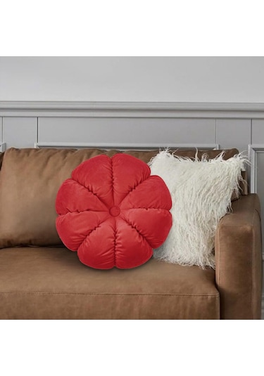 Suntek Magideal Yuvarlak Atmak Yastık Dekorasyon Sandalye Kırmızı