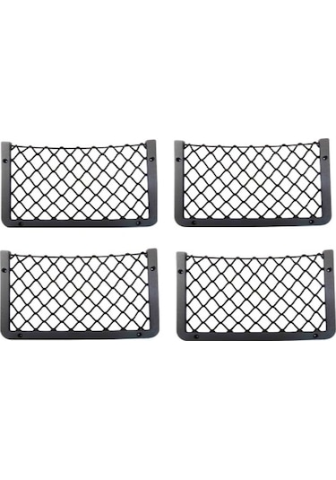 Karavan ve Tekne Eşya Düzenleyici File Ceplik 2 Adet Siyah