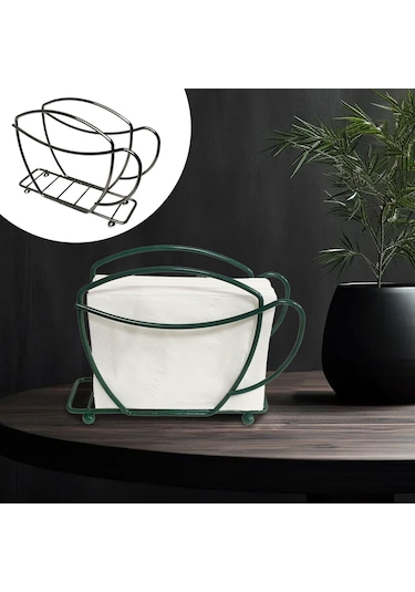 Homyl Tezgah Bar Restoran Için Kağıt Peçetelik Peçete Siyah