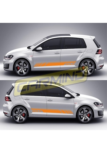 Volkswagen Golf 7 Yan Şerit Sticker 2013-2017