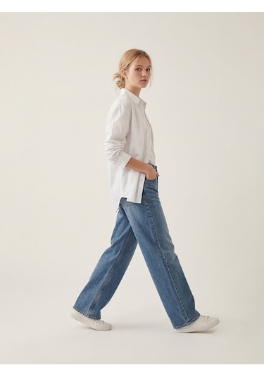 Larrıe Mid Indigo Pantolon Mid Indigo