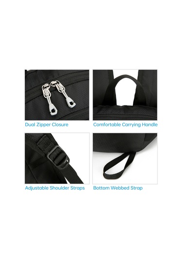 Teltree Hafif Katlanabilir Su Geçirmez Sırt Çantası - Erkek Ve Kadınlar İçin Kamp, Bisiklet Ve Yürüyüş Mavi