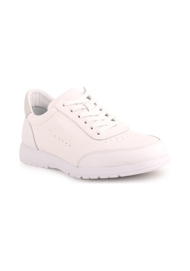 Libero L5110 Casual Deri Erkek Ayakkabı Kemik Beyaz