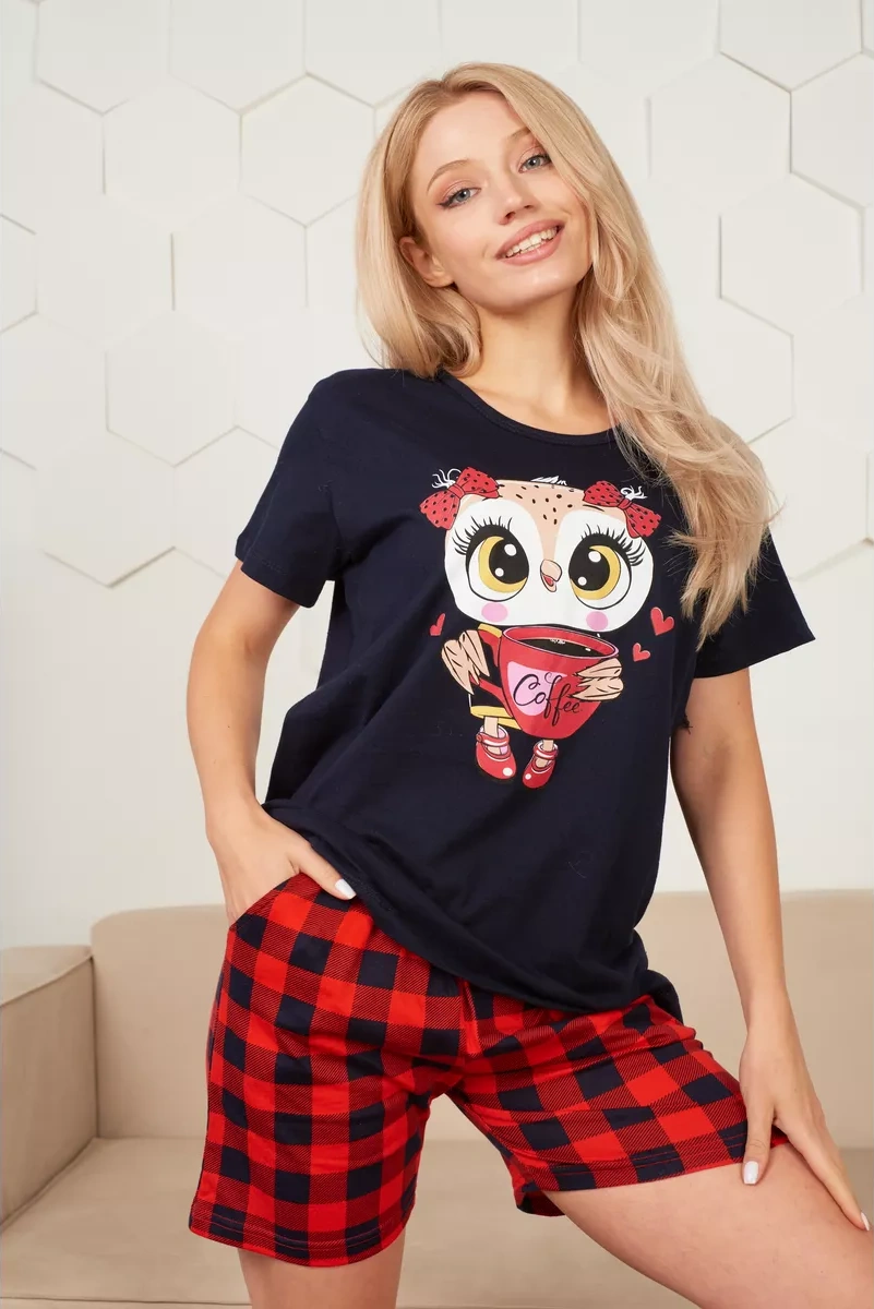 Anyfiger Şortlu Pijama 181271300 Siyah