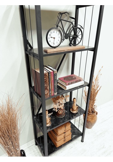 Tanraf Arya Telli Black Kitaplık