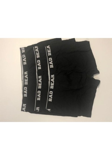 Bad Bear Erkek Boxer Basic 3-Pack-21701 Siyah