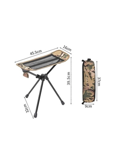 Bloomnest Balıkçı Sandalyesi Katlanır, Fileli, Alüminyum, 120 Kg Taşınabilir - A474 Altın-siyah Kamp & Piknik Koltuğu Altın - Siyah