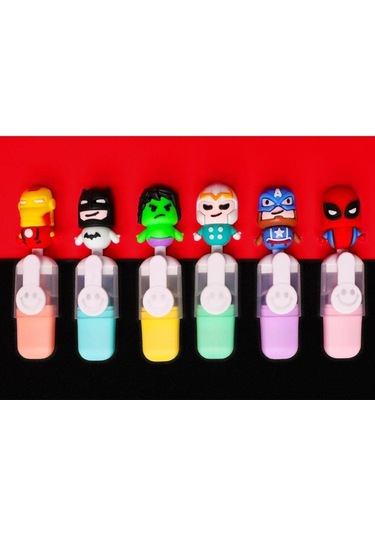 Marvel Karakter 6lı Fosforlu Kalem Seti 6689 Pastel Ultramarin