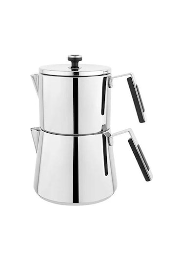 Schafer Toledo Çaydanlık Takımı Büyük Boy Çaydanlık Takımı Gümüş