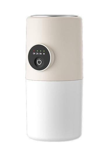 Masaüstü Çift Portlu Nemlendirici Gece Lambası İle Taşınabilir Mini Hava Temizleyici, Renk: Bej