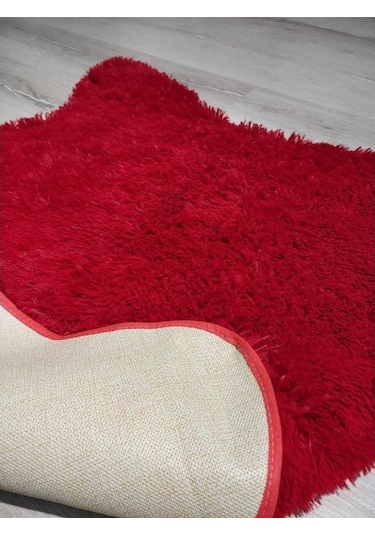 Yamalı Home Tavşan Tüyü Kırmızı Post Halı 60 x 200 Cm