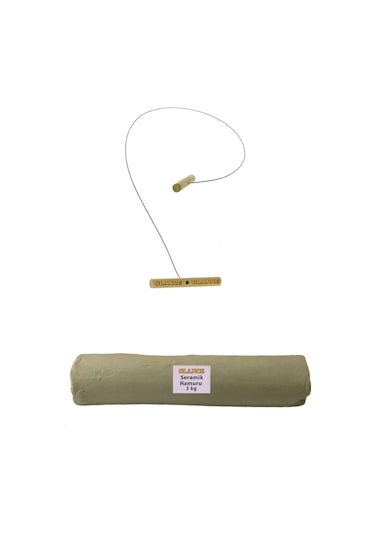 Beyaz Seramik Hamuru 3 Kg Kil Kesme Teli