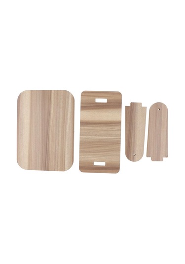 Suntek Ahşap Tabanlı Seyahat 2 Boyutlu Retro Kozmetik Masa