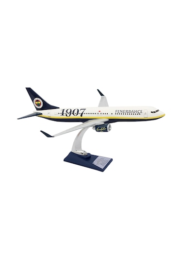Zekupp Boeing 737-800 1/100 Ölçek Fenerbahçe Lisanslı Klasik Tasarım Maket Uçak Uck0193