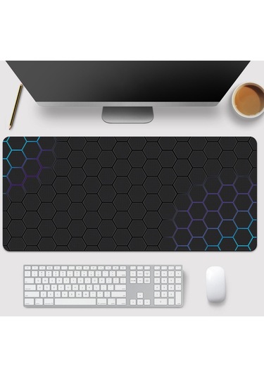 Cbtx 500x1200x3mm Büyük Mouse Pad Petek Desenli E-sport Gaming Masaüstü Mat - Stil 9