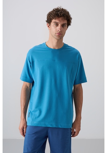 Tommy Life Petrol Mavi Pamuklu Kalın Yumuşak Dokulu Oversize Fit Basic Erkek T-shirt - 88349 Petrol Mavi Tommy Life Petrol Mavi Pamuklu Kalın Yumuşak Dokulu Oversize Fit Basic Erkek T-shirt - 88349 Petrol Mavi