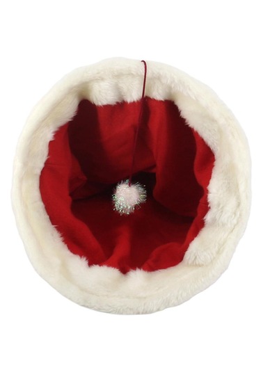 Suntek Pet Kedi Yılbaşı Şapka Şekli Yatak Kış Yavru Için