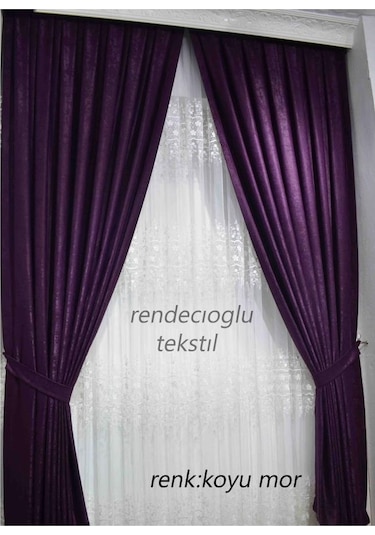 Fon Perde İpek Soft Yarı Parlak 1. Kalite Perdelik