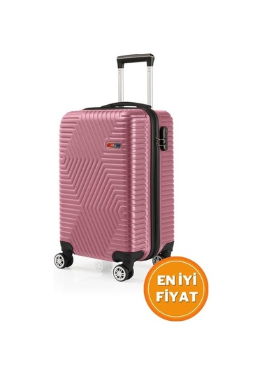 G&d Polo Suitcase Abs Gül Kurusu Kabin Boy Valiz 600.08-k Gülkurusu