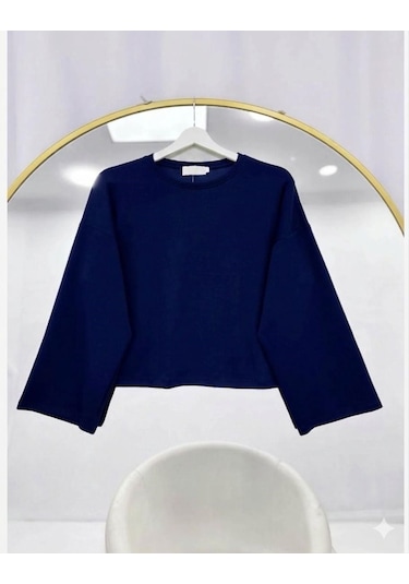 Lovie Moda Basic Oysho Bluz Lacivert