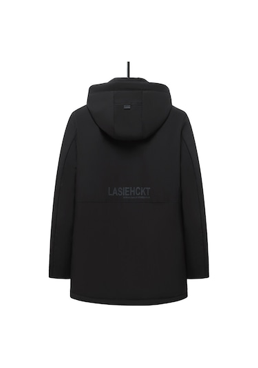 Erkekler İçin Kışlık Kalınlaştırılmış Sıcak Pamuklu Dolgulu Ceket, Günlük Çıkarılabilir Kapüşonlu Pamuklu Dolgulu Ceket Lacivert