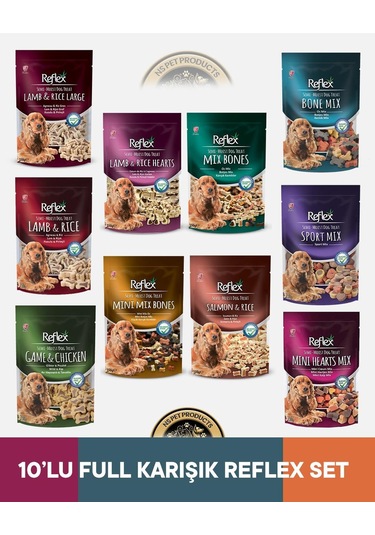 Semi-moist Köpek Ödül Maması Karışık Set 10x150 Gram