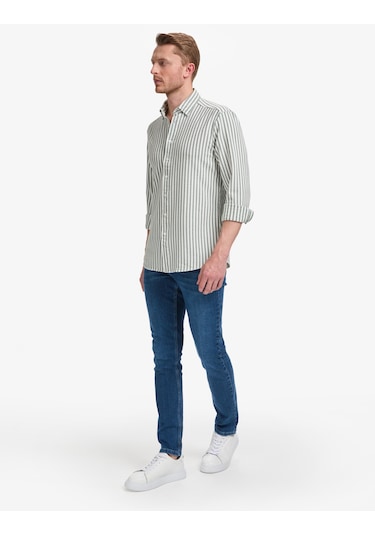 Pierre Cardin Erkek Haki Gömlek Desenli 50320859-vr027