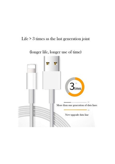 Sandwich İphone Uyumlu 7/8/x/6s İçin 8pın Altın Kaplama Usb Kablosu, Akıllı Çip İle Gerçek Zamanlı Akım Algılama, Hızlı Sabit
