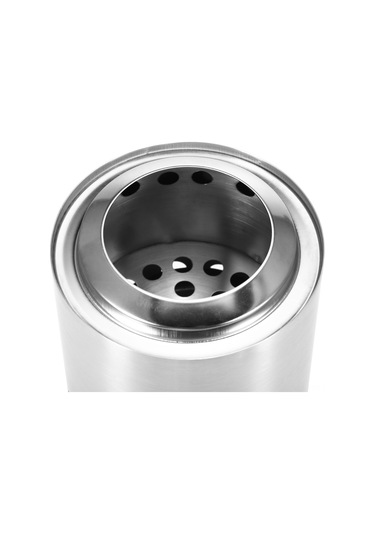 Symbee Paslanmaz Çelik Tek Parça Mangal Ocağı - Yüksek Isıya Dayanıklı, Az Dumanlı, İyi Havalandırma Gümüş