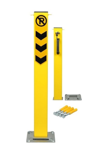 Otopark Bariyeri Kişisel Kilitli Çıkar Araç Bariyer Direği 75 Cm