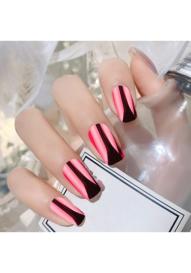 Shineyee "24 Adet Doğal Görünümlü Tam Kaplama Akrilik Tırnak Uçları Seti - Manikür Salonları Ve Dıy İçin"