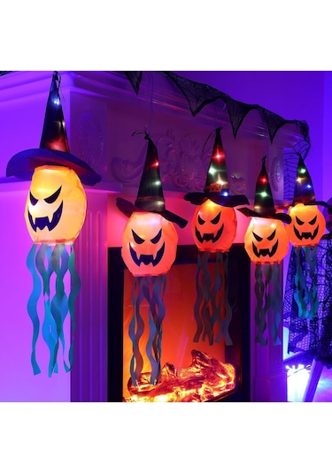 Qq-led Cadılar Bayramı Hayalet Parti Işığı 3m 60cm Çok Renkli