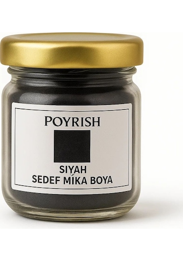 Siyah Sedef Mika Boya 50 Gr. Çok Renkli