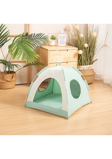 Fochsia Katlanabilir Kedi Evi, Açık Çadır Köpek Evi, Yaz Ve Dört Mevsim Kullanım İmkanı, 50x50x45cm Fiberglas Çadır, Mat Pet Ev