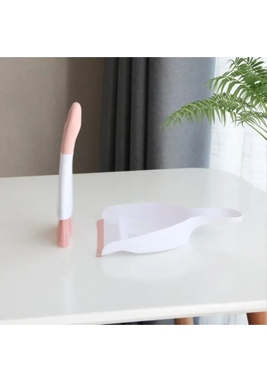 Yaleker Plastik El Tüpü Ve Süpürge Seti - Araç, Mobilya Temizliği İçin Kompakt, Dense Tüy, Kutuplara Ulaşır - Gri Beyaz Gri