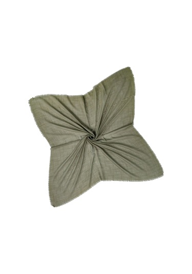 Enba Flamlı Yazma %100 Pamuk Nefes Alan Doğal Kumaş Haki