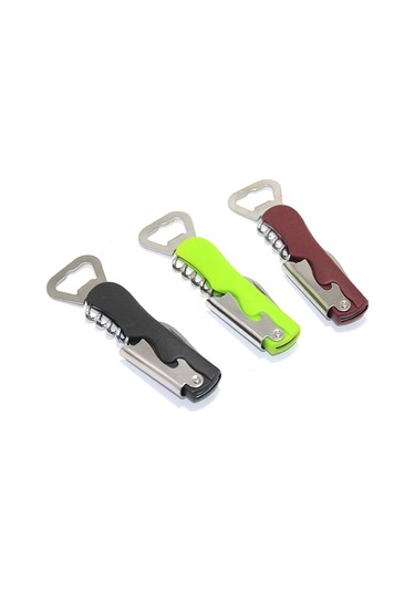 Paslanmaz Çelik Tirbuşon Açacak Model 1 Renkli