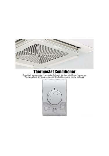 Suofeng Merkezi Klima Termostati, Çift Yönlü Mekanik Kontrol, 110-220v, Isı/soğutma Modu, Fan Hızı Ayarı, 86 Tipi Gömülü Montaj