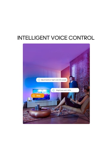 Akıllı Plafonyer Akıllı Tavan Lambası Yuvarlak Uzaktan Kumanda Çok Renkli