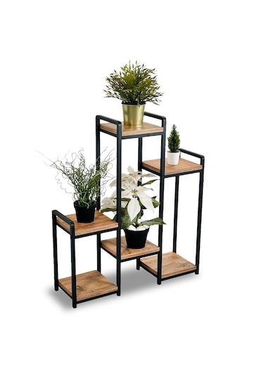 Saksı Standı Çiçeklik Raf Bitki Rafı 2146