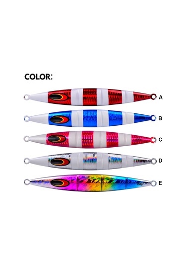 Proberos F125 Koşu Steelhead Derin Deniz Tekne Balıkçılık Cazibesi Hızlı Batan Deniz Balıkçılığı Sahte Yem, Boyut: 250g Aydınlık Renk C