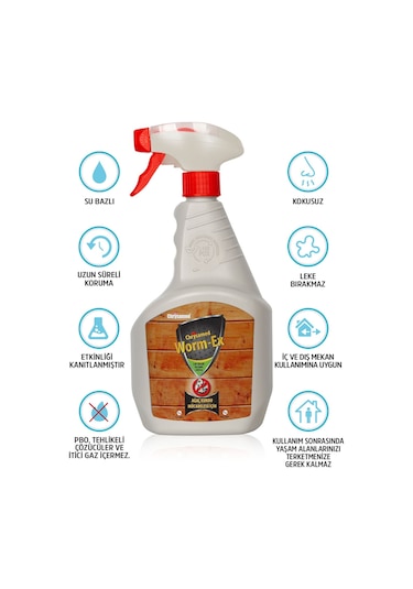 Chrysamed Worm-Ex Ağaç ve Tahta Kurdu İlacı 1 L