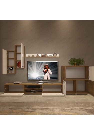 Decoraktiv Eko 6 Mdf Dvd Tv Ünitesi Tv Sehpası Pera - Beyaz
