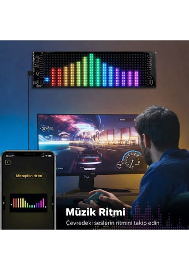Led Esnek Ekran Yumuşak Piksel Ekran Matris Dijital Panel Programlanabilir Reklam Tabelası RGB