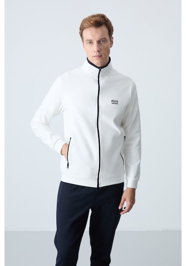 Tommy Life Hugo Ekru - Lacivert Jogger Erkek Eşofman Takım - 85198 Ekru